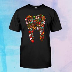 Santa Christmas Tooth Dentist Dental Assistant Xmas Shirt