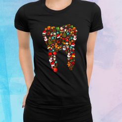 Santa Christmas Tooth Dentist Dental Assistant Xmas Shirt