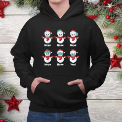 Snowman Wearing Mask Wrong Funny Pjs Snowmies Christmas Shirt