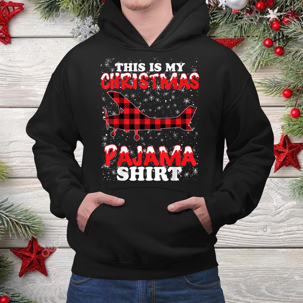 This Is My Christmas Pajama Funny Aviation Airplane Pilot Shirt