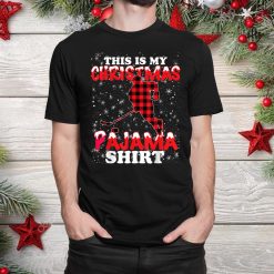 This Is My Christmas Pajama Xmas Funny Ice Hockey Shirt