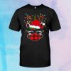 Tu Reindeer Unicorn Face Santa Christmas Red Plaid Shirt